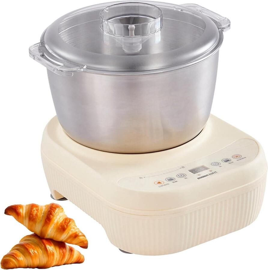 Deegmixer Keuken Elektrische Kneedmachine Thuis Bakken Constante Temperatuur Fermentatie 5L 7L Kom Wit