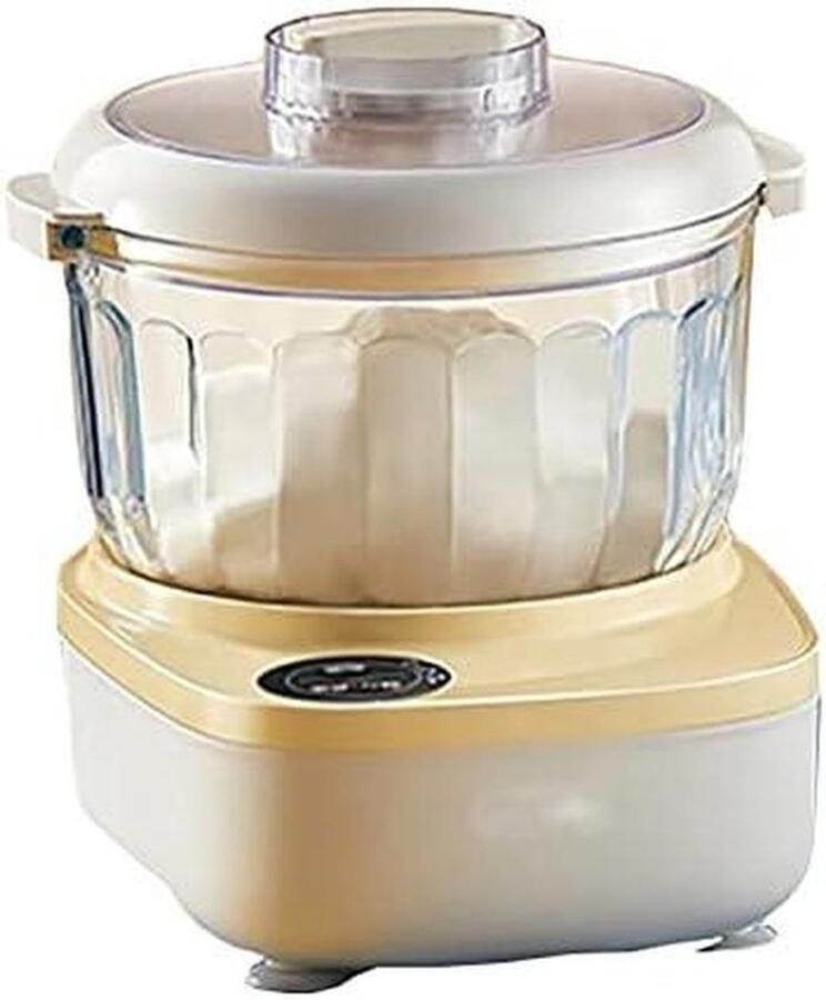 Deegmixer Keukenmachine Bakmachine Kneedmachine Brood Deeg Maken Krachtige DC-motor 2 Liter Inhoud Geel