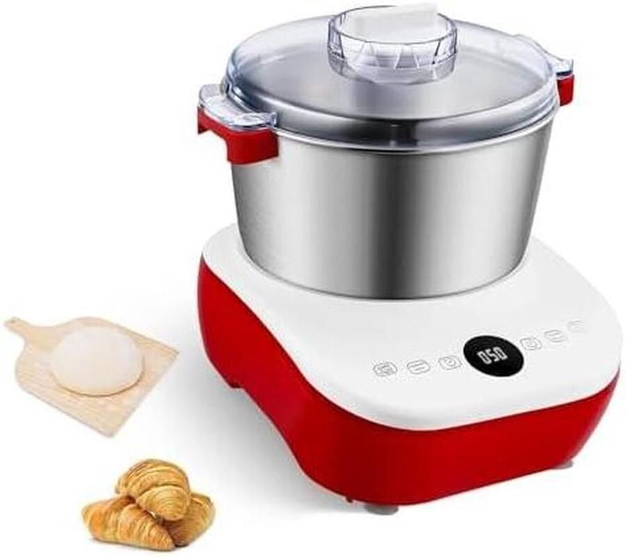 Deegmixer Keukenmachine Brood Bakken Constante Temperatuur Gisting 5 of 7 Liter Rood
