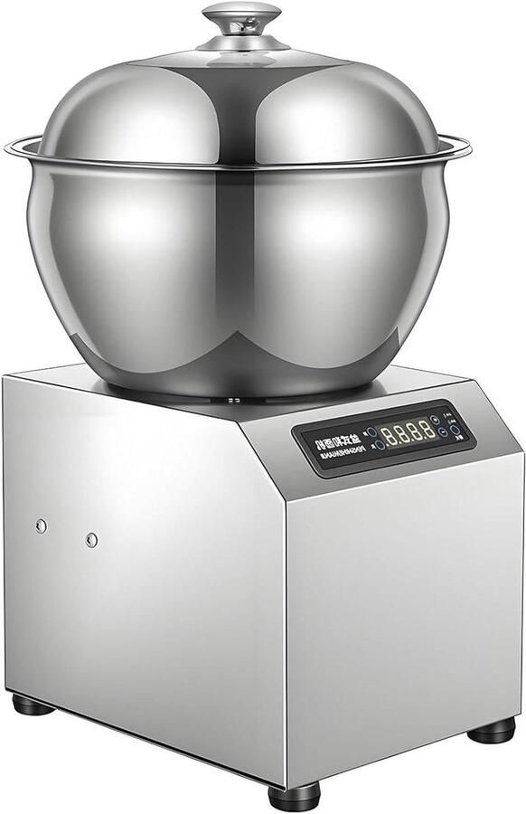Deegmixer Keukenmachine Brood bakken Krachtige motor 8 kg capaciteit Zilver