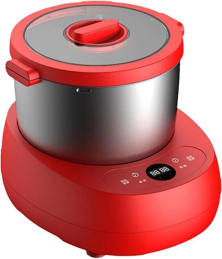 Deegmixer Keukenmachine Deeg Kneden Touchscreen Bediening 5 Liter Kom Rood