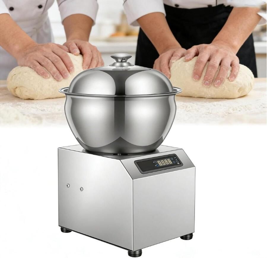 Deegmixer Keukenmachine Zelf Bakken Grote Capaciteit 5 kg Zilver