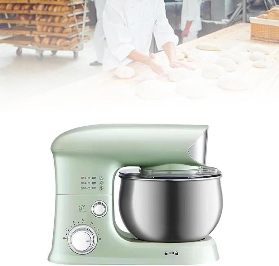 Deegmixer Keukenmixer Elektrische Mixer Bakken en Koken Kantelkopontwerp 3.5L Kom Zilver