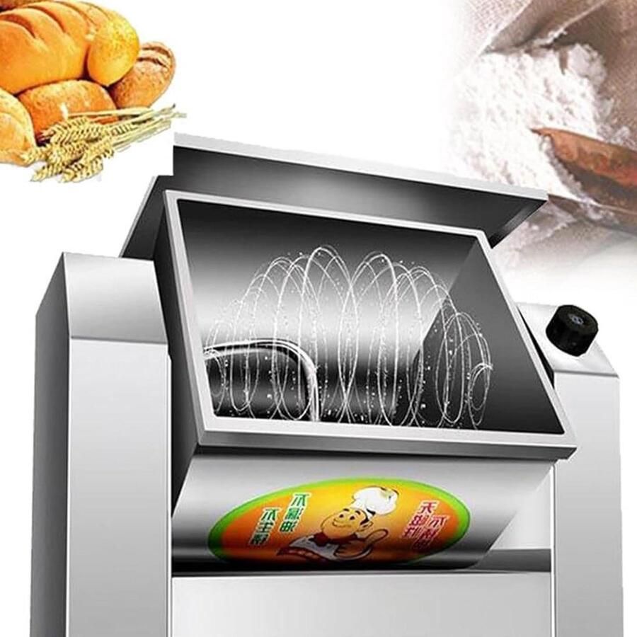 Deegmixer Keukenmixer Kneedmixer Bakken Deeg Maken Roestvrij Staal 3 kg Zilver
