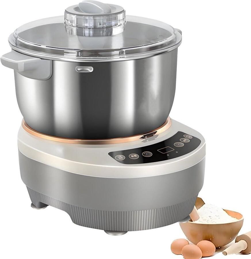 Deegmixer Kneedmachine Bakmixer Brood Bakken Constante Temperatuur Fermentatie 7L Zilver