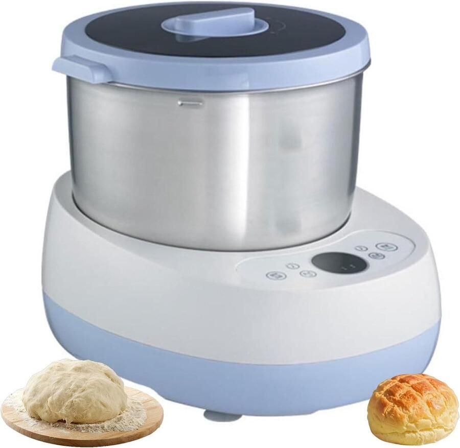 Deegmixer Kneedmachine Thuis Bakken Smart Touchscreen 5 liter Zilver