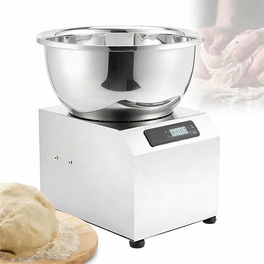 Deegmixer Spiraalkneder Broodmixer Keukenmachine Bakken Thuis Gebruik Krachtige 2200W Motor 3kg Capaciteit Zilver