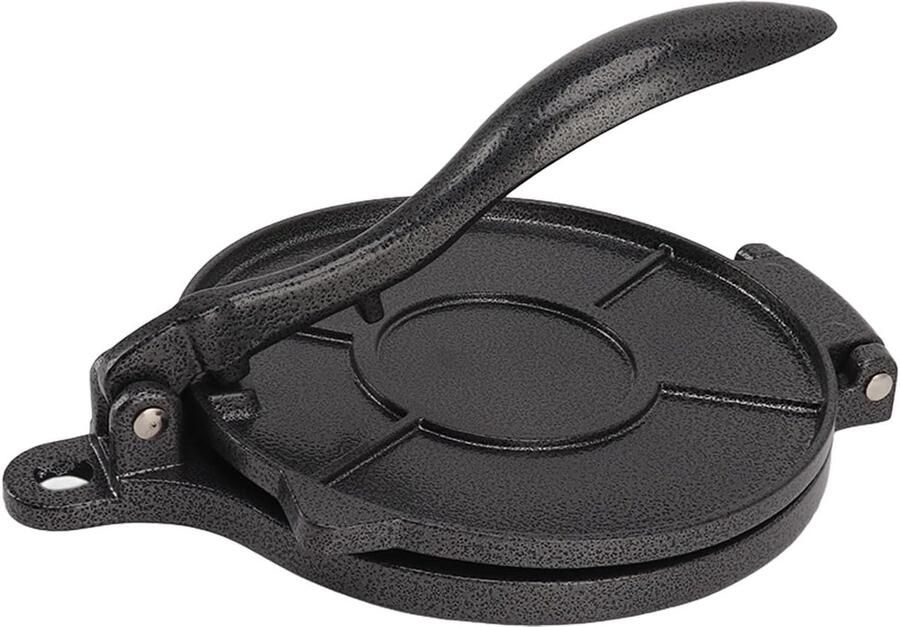Deegpers Tortillamaker Pasteitjes Maken Duurzame Constructie 20cm Zwart