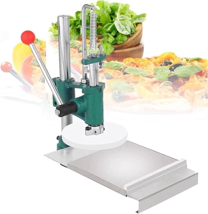 Deegpersmachine Pastamaker Pizza Korst Maken Handmatige Bediening 16cm Metaal