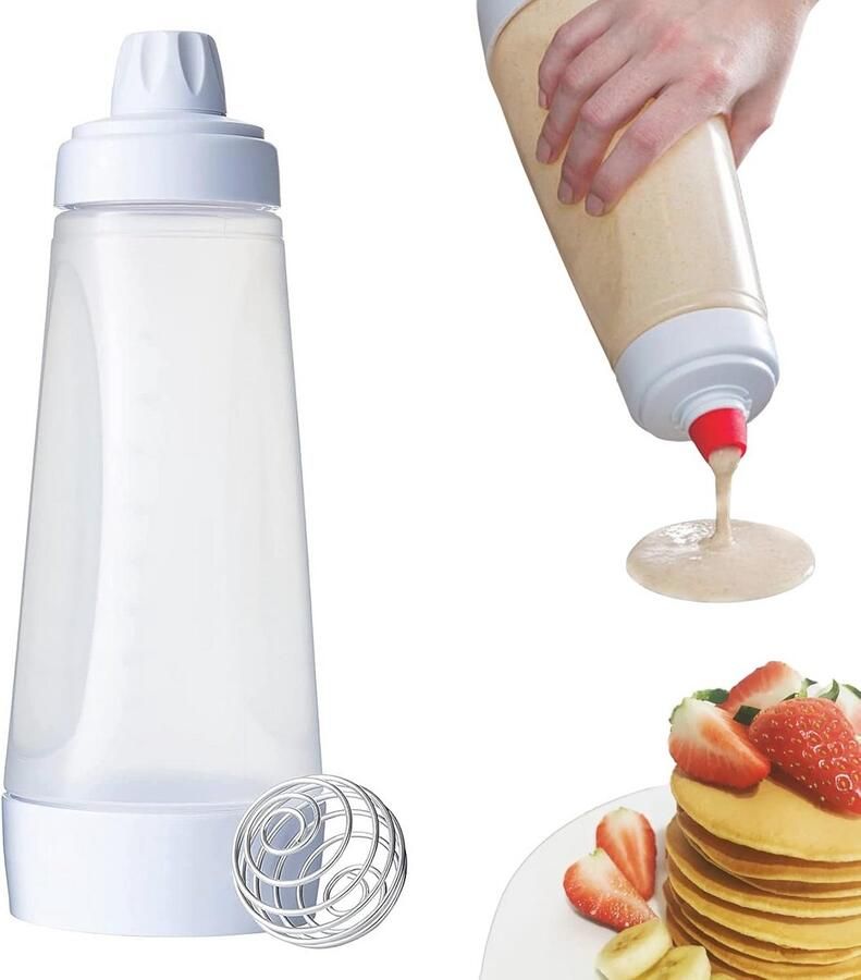 Deegportioneerder voor pannenkoeken en crêpes Handmatige deegdispenser voor eenvoudig gebruik