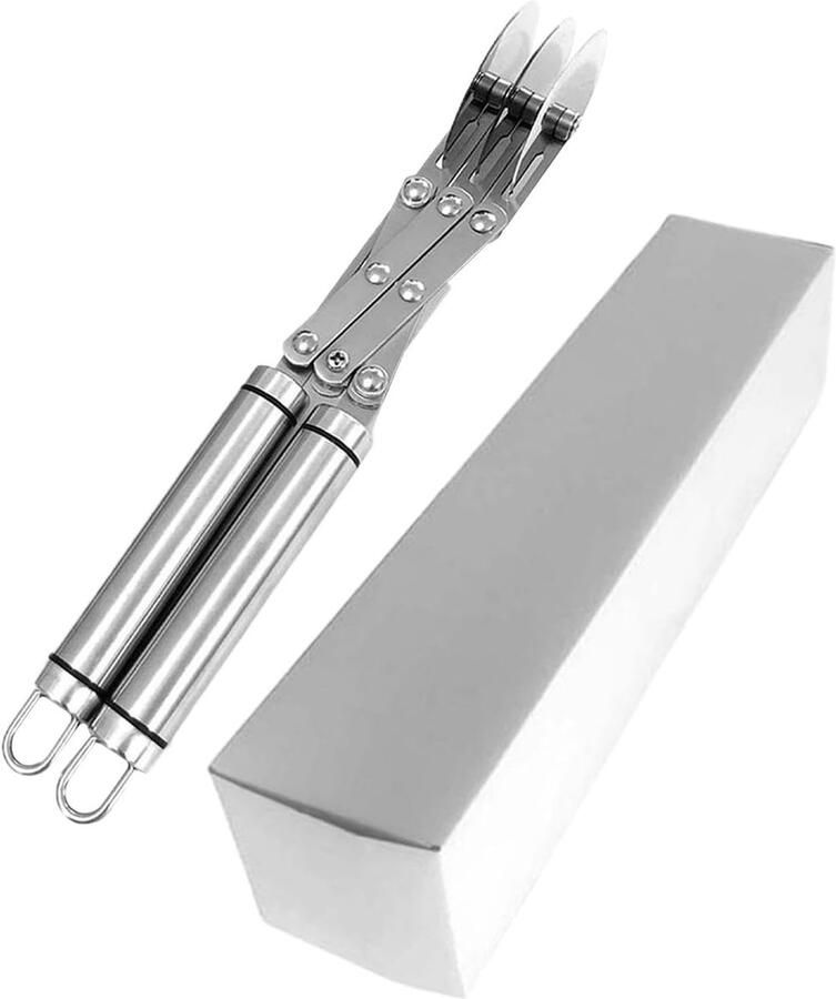 Deegsnijder met wielen Bakrol pastamachine Gelijkmatig snijden Verstelbaar ontwerp 28.5 x 6.3 cm Zilver