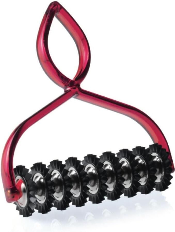 Deegsnijder Pastamachine accessoire Deeg snijden 9 wielen 1651 x 508 x 1397 cm Rood