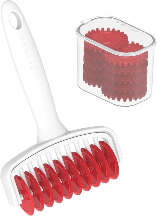 Deegsnijder Pastamaker Verse Pasta Maken 20 Rollen 12 cm Breed Zilver