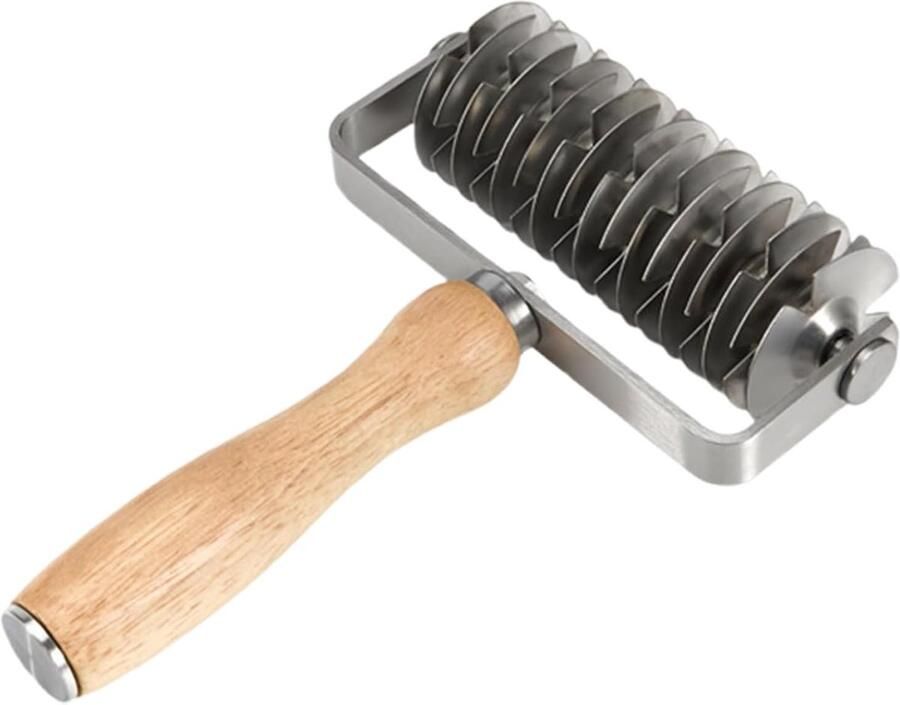 Deegsnijder Taart Bakgereedschap Snijder Bakken Brood Pizza Roestvrij Staal 13 x 20 cm