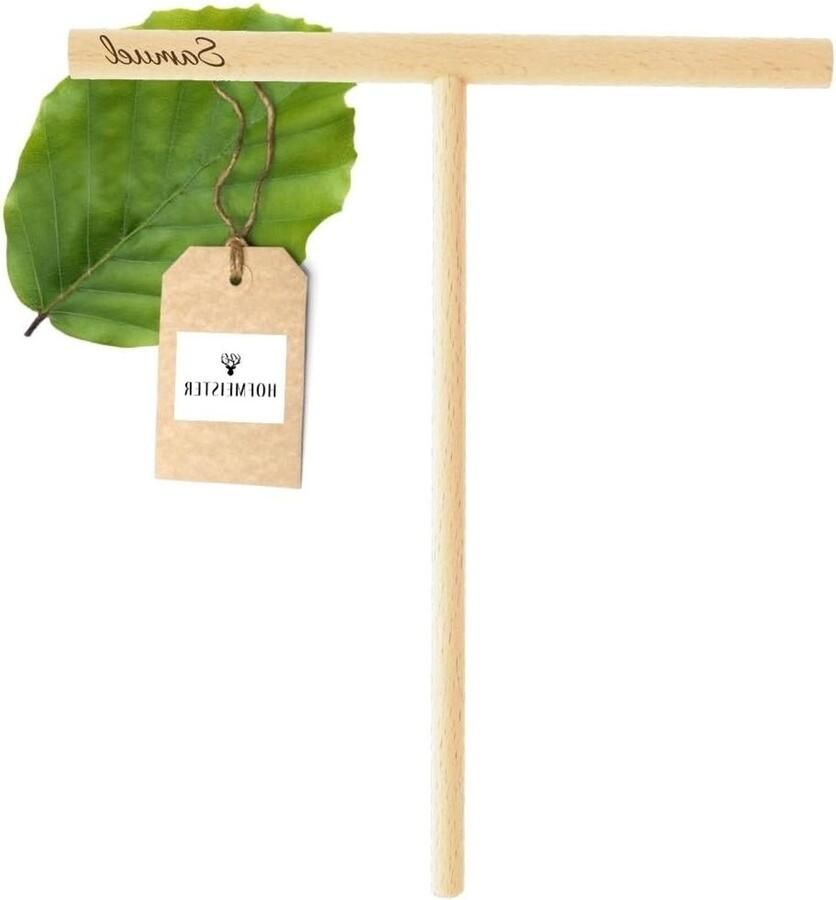 Deegverdeler Hout Pannenkoekenverdeler Crêpes Gelijkmatig Deeg Verdelen Individueel Vormgegeven Gravure 22.5 cm Natuurlijk Hout