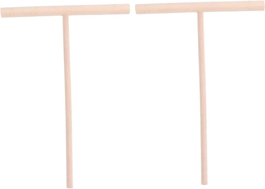 Deegverdeler Set Pannenkoeken Spreider Pannenkoeken Bakken T-Vorm Ontwerp 15.5 cm Beige