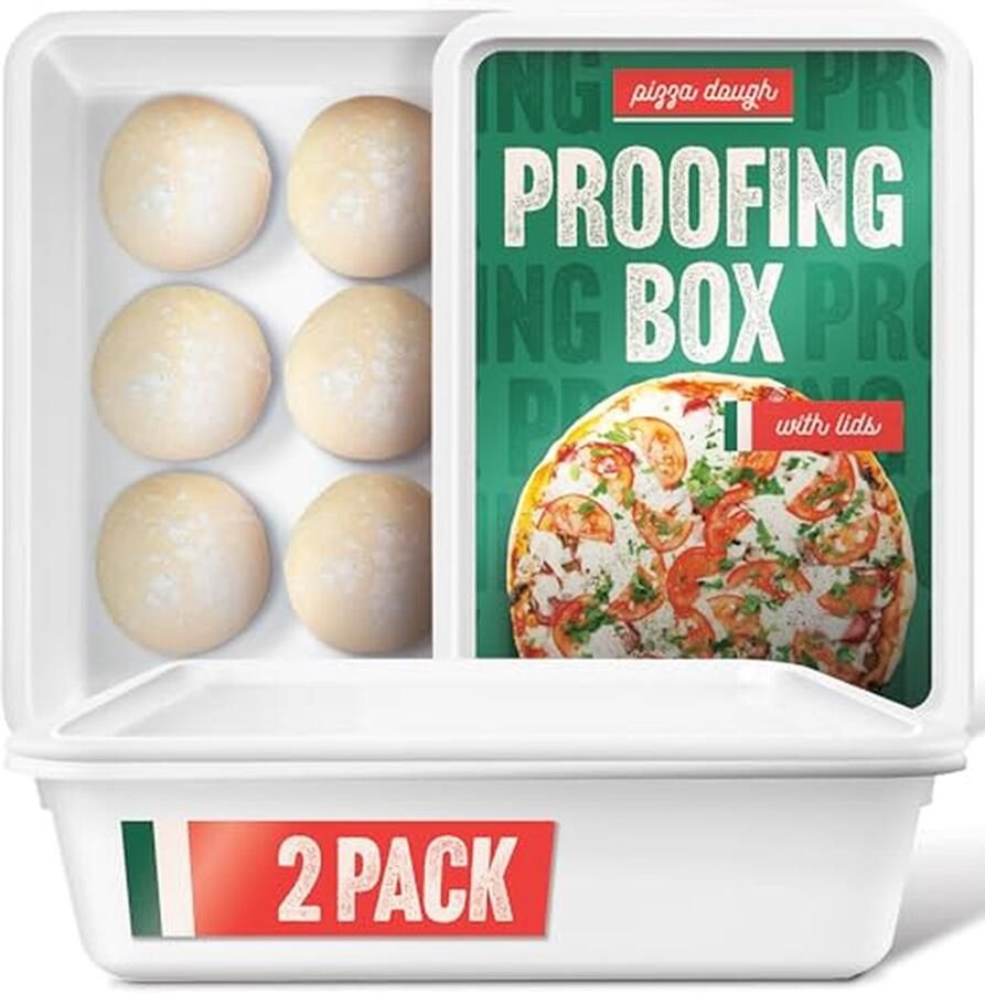 Deegwerende Opbergdozen voor Pizza en Brooddeeg 2 Stuks