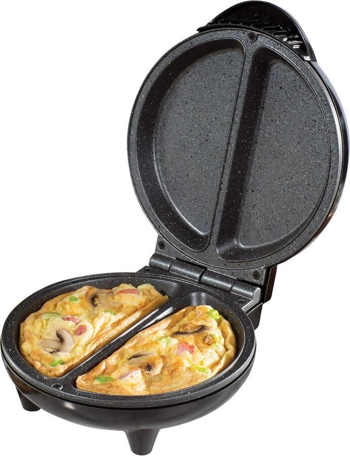 Deep Fill Omelette Maker Non Stick Easy Clean Stainless Steel & Black