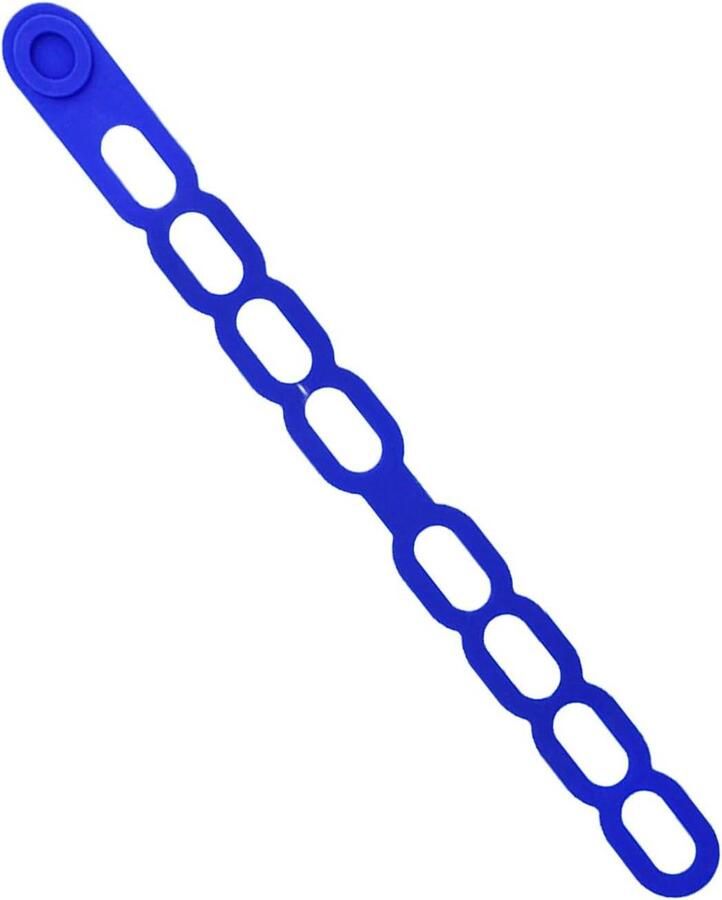 Deksel band Sluiting siliconen Veilig koken Zelfvergrendelend mechanisme 54.5 cm Blauw