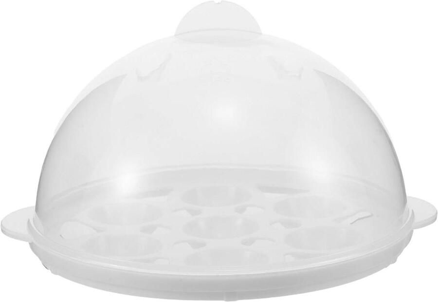 Deksel Eierkoker Deksel Eierkoker Perfect Gekookte Eieren Transparant Toezicht 15.2 x 15.2 cm Transparant