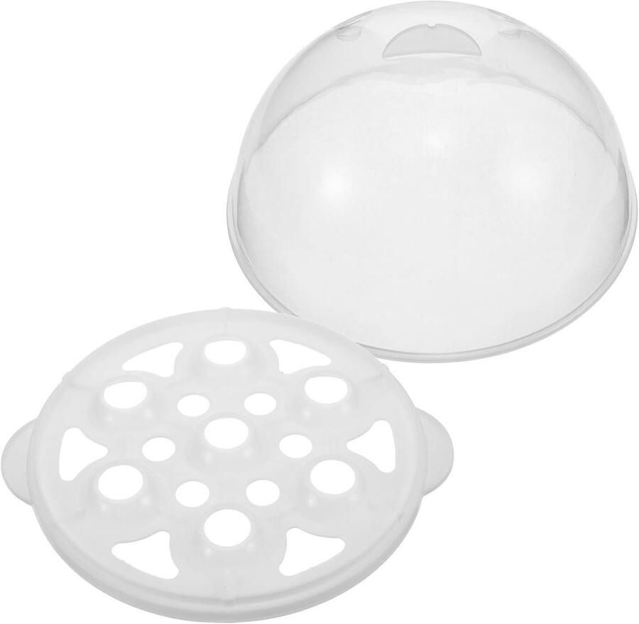 Deksel Eierkoker Gekookte Eiermaker Gelijkmatig Koken Met Eierrek 15.2 x 15.2 cm Transparant