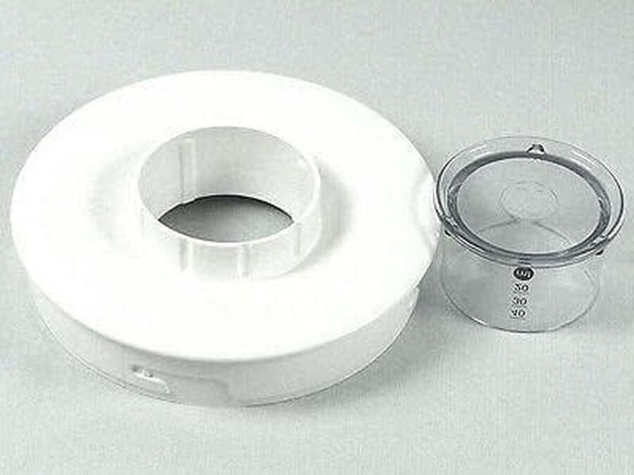 Deksel en maatbeker Keukenmachine accessoire Keukenmachine onderdelen Origineel onderdeel 14 x 14 x 55 cm Wit