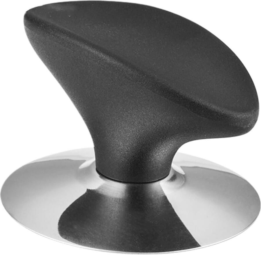Deksel Handvat Vervanging Pot Knop Veilig Koken Hittebestendig Ontwerp 6.3 x 4.1 cm Zilverkleurig