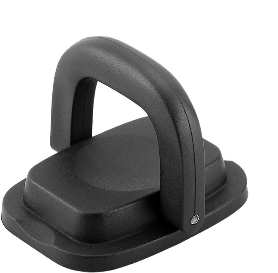 Deksel Knop Handvat Vervanging Koken Vereenvoudigen Opvouwbaar Ontwerp 4.8 x 4.8 cm Zwart