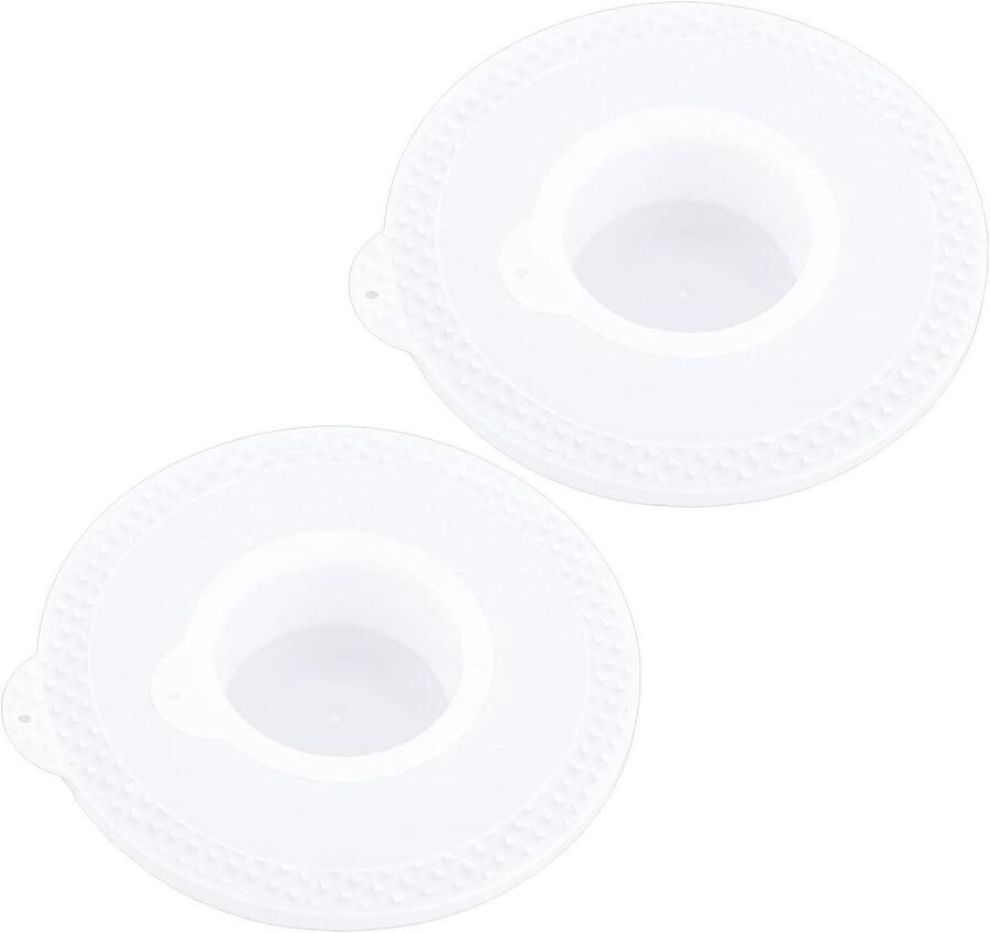 Deksel Mengkom Plastic Afdekking Morsvrij Mixen Stofdicht Luchtdicht 25.5 x 7 cm Transparant