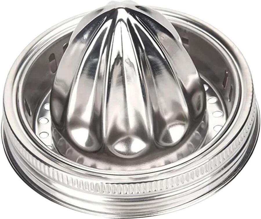 Deksel voor Sapcentrifuge Citruspers Deksel Vers Sap Maken Roestvrij Staal 10 cm breed Zilverkleurig