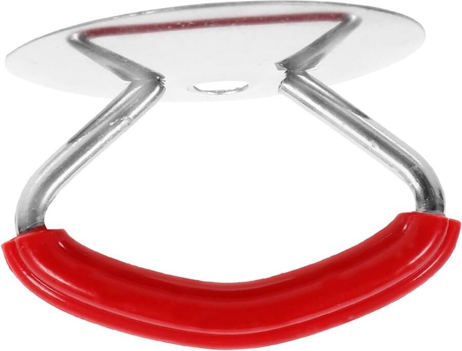Dekselknop Vervanging Potgreep Universeel Veilig Koken Hittebestendig RVS 48x48x35mm Rood