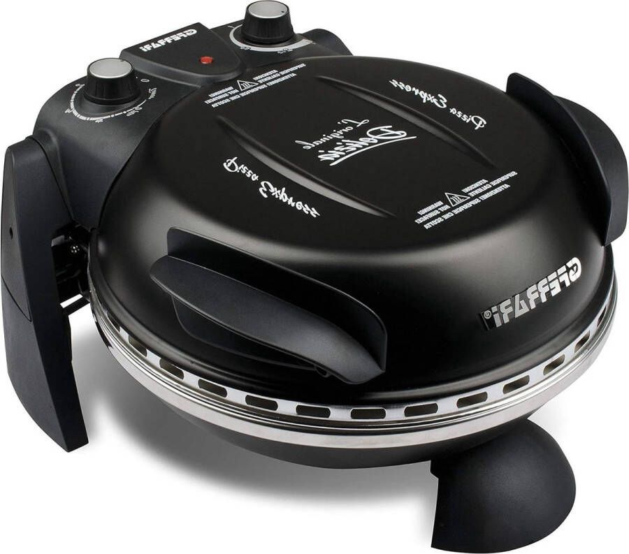 Delizia elektrische pizzaoven EVO G3Ferrari G1000610 zwart met aluminium schepjes