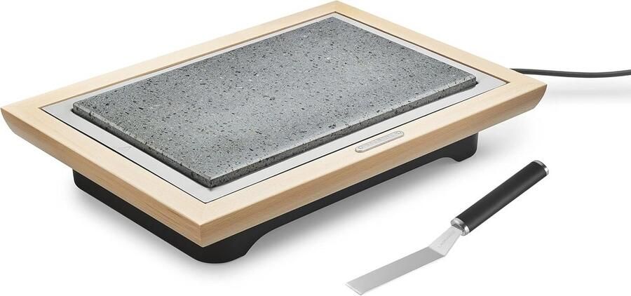 Deluxe Grill met Houten Frame en Schraper