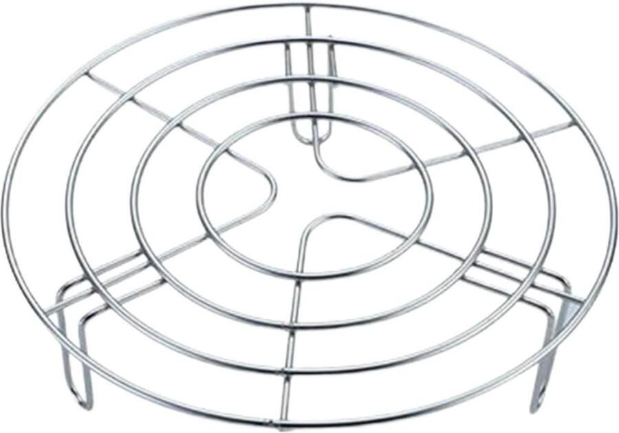 Dempframe Roestvrij Staal Bakrooster Stoominzet Gelijkmatig Koken Stabiel Driehoekig Systeem 195 x 55 cm Zilver - Foto 1