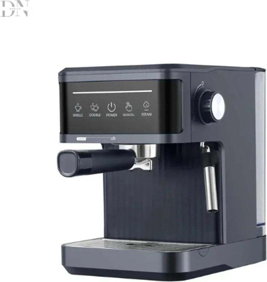 Deniva Koffiezetapparaat – Espressomachine 20 Bar – Halfautomatisch – Met Melkopschuimer – 1 8L Watertank – Cappuccino – Zwart