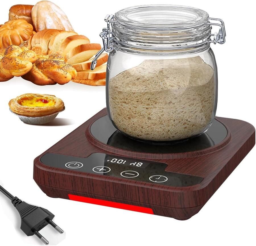 Desem Starter Warmer Warmhoudplaat Broodbakken Thuis Nauwkeurige Temperatuurregeling 20x14x4 cm