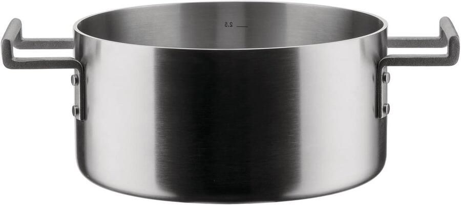 Design braadpan Kookpan met deksel Langzaam garen Roestvrij staal 20 cm Mat staal