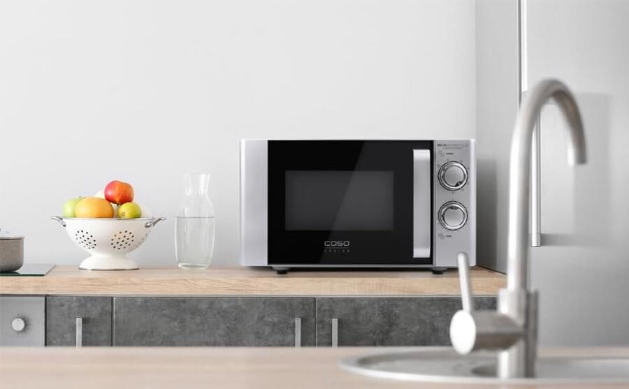 Design magnetron met keramische bodem en grillfunctie 20 liter koken op 2 niveaus