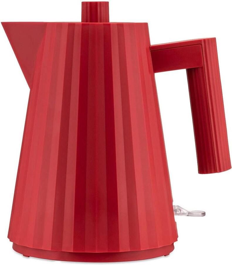 Design Waterkoker Thee Waterkoker Snel Water Koken Plissé Vormgeving 1 Liter Rood