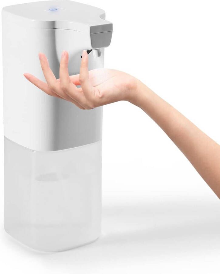 Desinfectiedispenser automatisch 350 ml met infraroodsensor elektrische sproeidispenser alcoholsproeier contactloze alcoholspray waterdicht voor entree school hotel kantoor wit