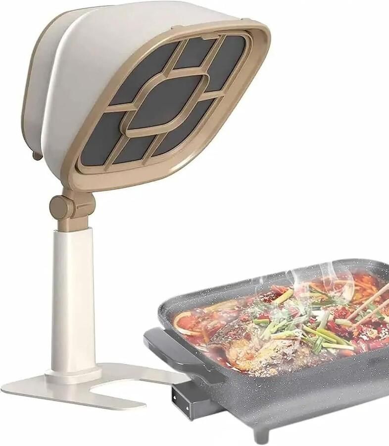 Desktop Afzuigkap Mini Keukenventilator Frisse Keukenlucht 6-Segment Hoogteverstelling 3200 RPM Multi