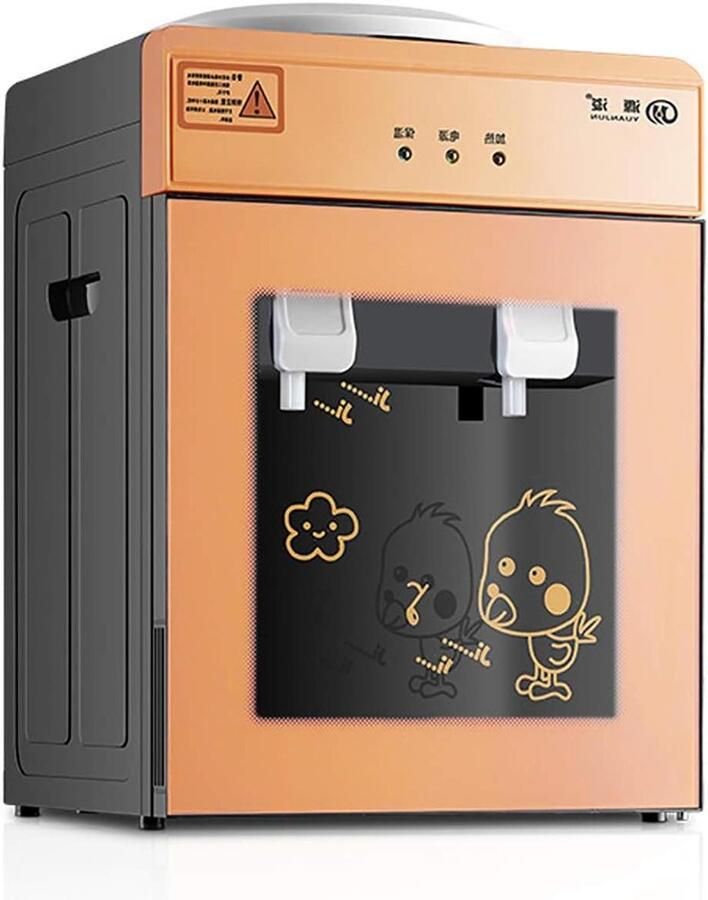 Desktop Waterdispenser Aanrecht Waterkoeler Direct Drinken Warm en koud water 35.5 cm Hoog Roze Goud