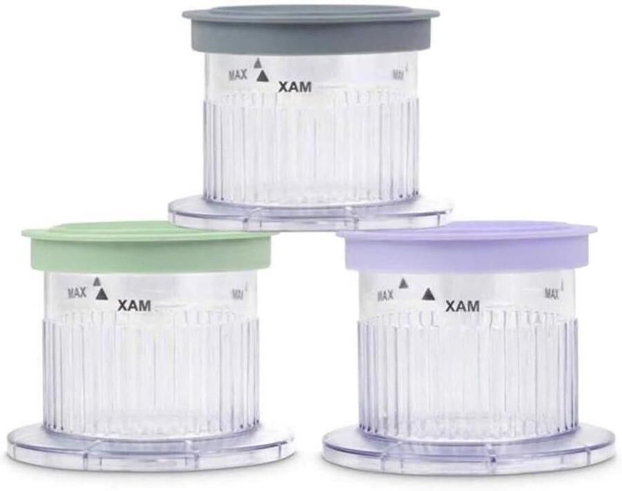 Dessertbekers 3 stuks Ijsmachine bekers Zelfgemaakt ijs Vaatwasserbestendig 250 ml Wit