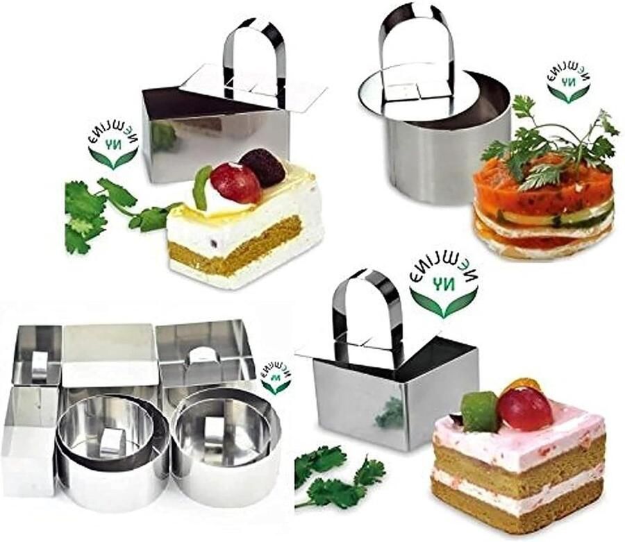 Dessertringen Set Taartvormen Ringen Professionele Presentatie 12 Delige Set Vormen Roestvrij Staal