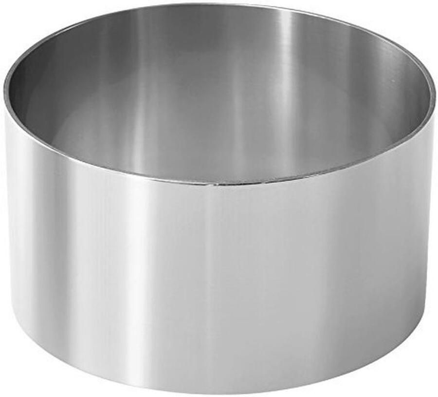 Dessertringen Set van 2 Voedselpresentatieringen 6cm en 8cm van Roestvrij Staal