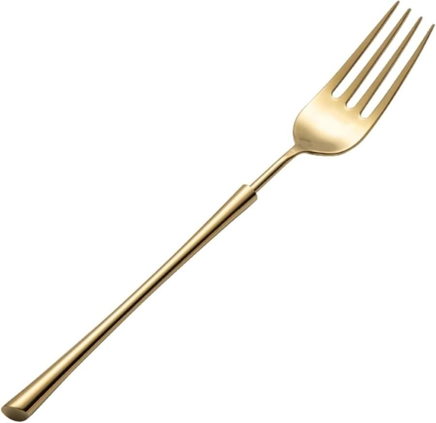 Dessertvorken Set Fruitvorkjes Eten Serveren Ergonomisch Ontworpen 1 Stuk Goud