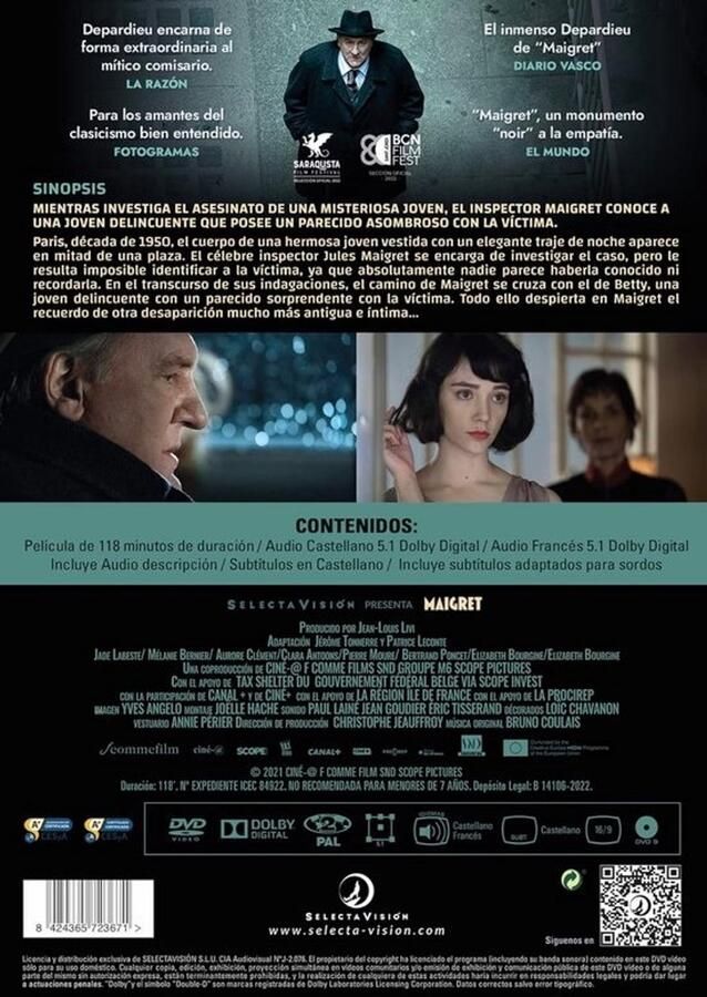 Detectiveru Philippe Proost: Maigret Complete Serie op DVD Klassieke Misdaadseries