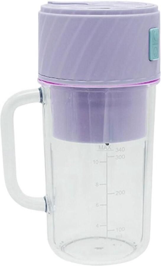 Deze draagbare oplaadbare blender met rietje is perfect voor in de keuken op de studentenkamer in de sportschool op reis tijdens het kamperen en bij een picknick