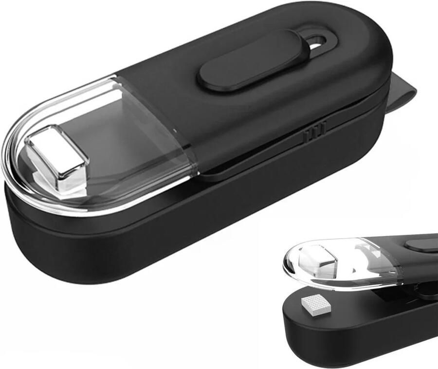 Deze handige 2-in-1 vacuümsealer is een draagbare sealer met snijfunctie een transparant kijkvenster een magnetisch ontwerp en is compact en draagbaar