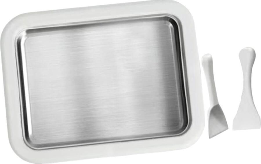 Deze ijsrolmachine compleet met dessertplateau en snelkoelplaat is ideaal voor het maken van ijsrollen softijs smoothies bevroren yoghurt sorbet en gelato